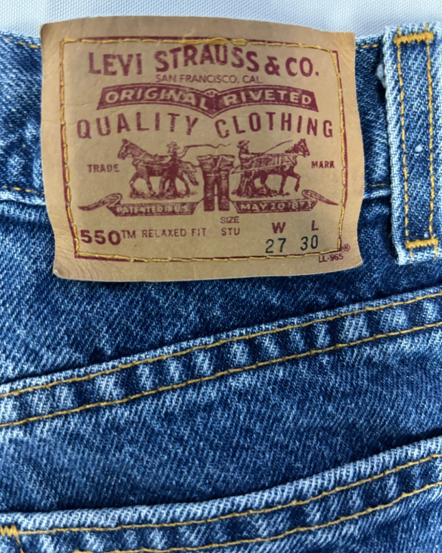 Levi's Blue 550 Relaxed Fit Student Jeans