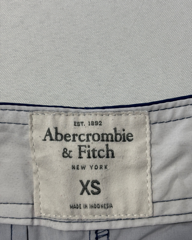 Abercrombie & Fitch Blue/Red Striped Board Shorts