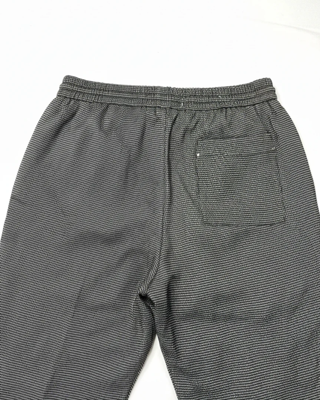 MANGO Grey Textured Drawstring Trousers