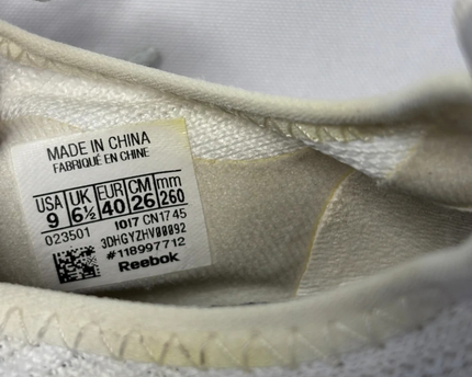 Reebok White Mesh Running Sneakers for Women