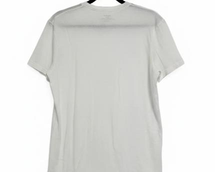 DKNY Men's White Classic V-Neck Cotton T-Shirt