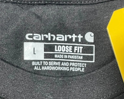 Carhartt Black Loose Fit Short Sleeve Pocket T-Shirt W/Tags