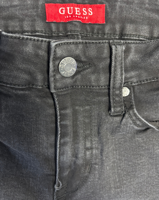 Guess Black Distressed Skinny Jeans