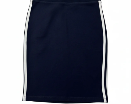 Adidas Navy Blue 3-Stripe Sporty Pencil Skirt