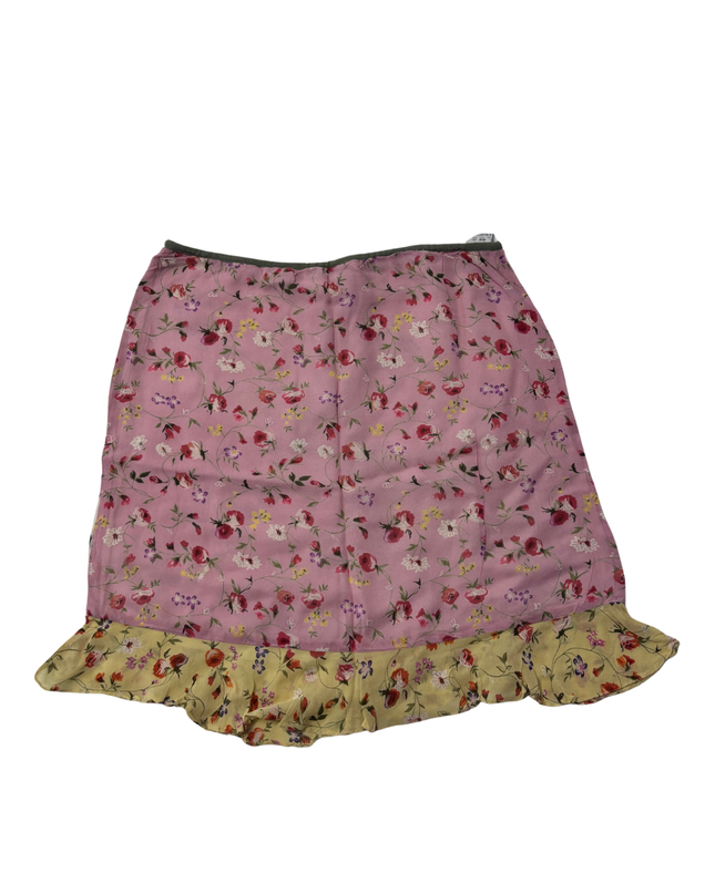 Tommy Hilfiger Multi-color Floral Ruffle Hem Mini Skirt