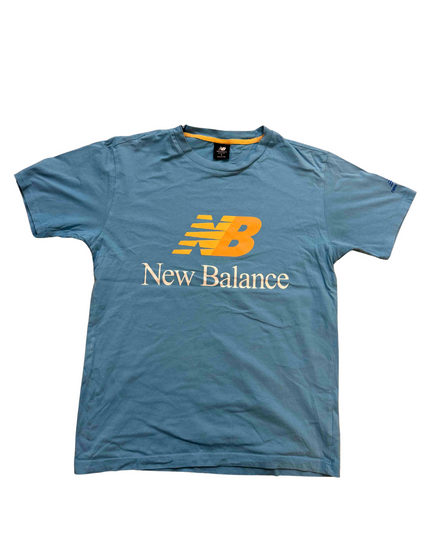 New Balance Retro Logo in Blue/Orange T-Shirt - S