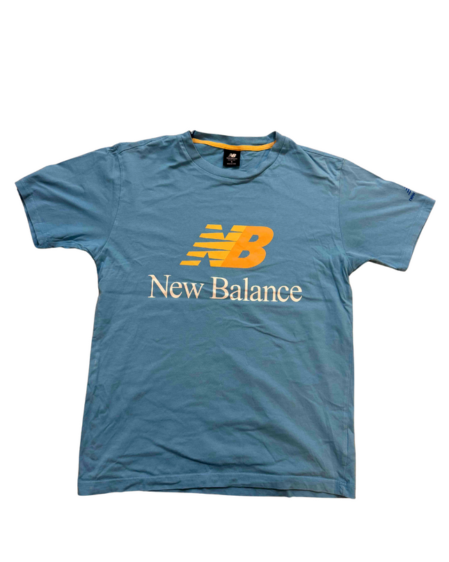New Balance Retro Logo in Blue/Orange T-Shirt - S
