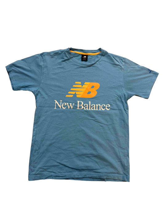 New Balance Retro Logo in Blue/Orange T-Shirt - S
