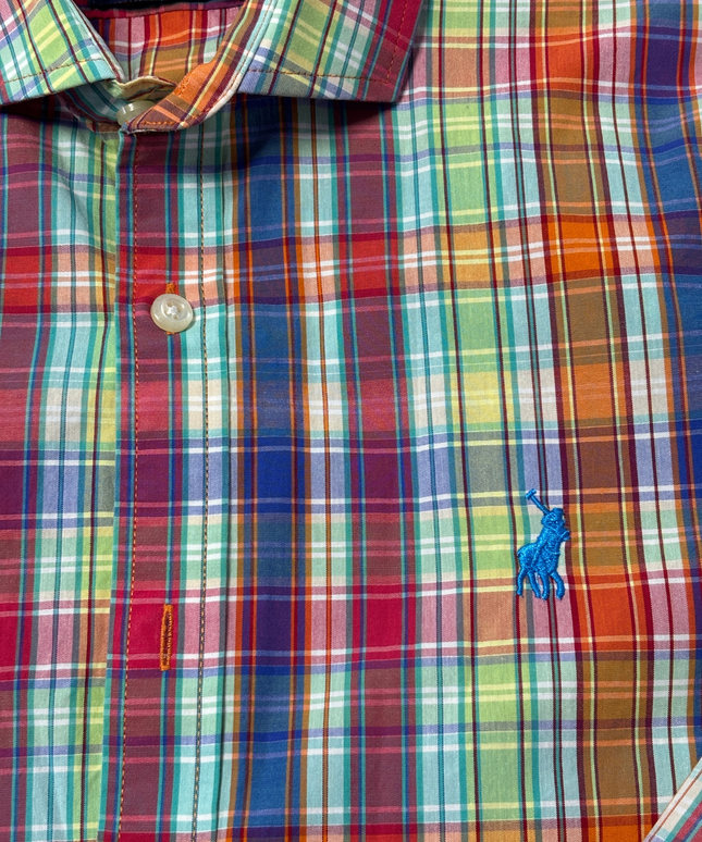 Polo Ralph Lauren Multi-color Plaid Custom Fit Button-Down Shirt