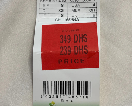 Mango Beige Sleeveless High-Low Dress W/TAG