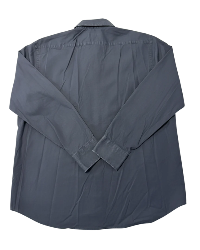 BOSS Navy Blue Regular Fit Long Sleeve Dress Shirt