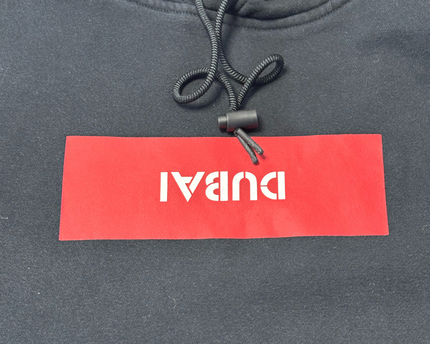 Jordan Black Dubai Box Logo Hoodie