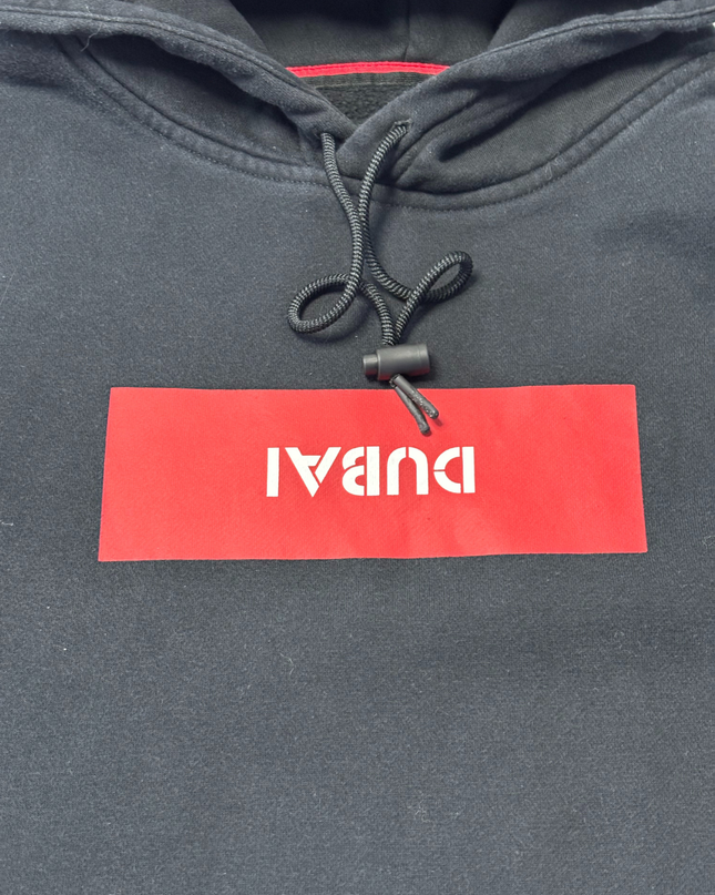 Jordan Black Dubai Box Logo Hoodie