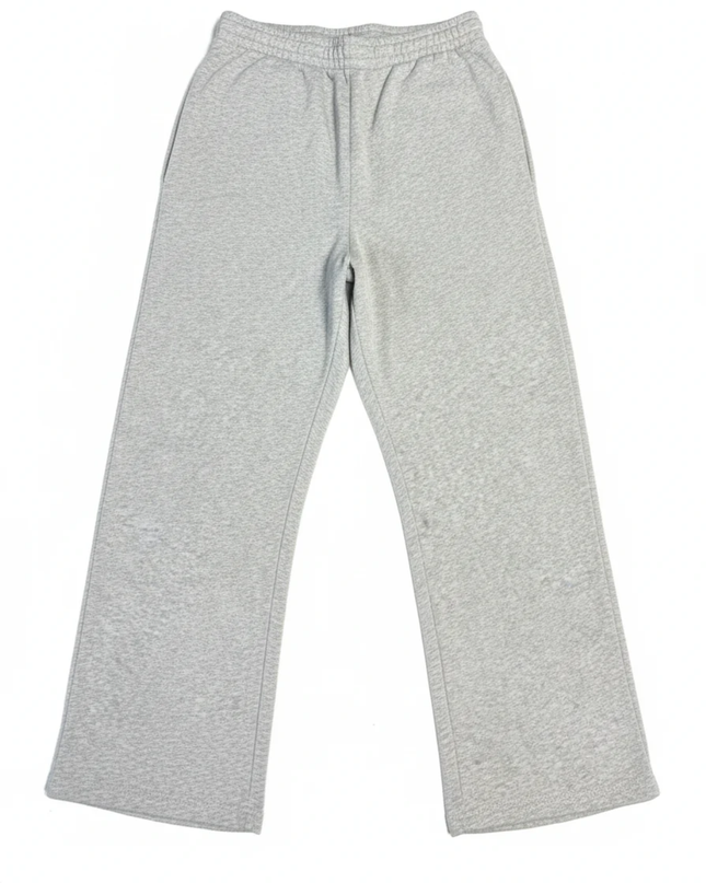 Lacoste Grey Wide Leg Cotton-Blend Sweatpants