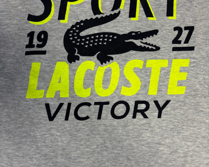 Lacoste Sport Grey Graphic Victory Tee