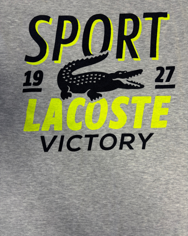 Lacoste Sport Grey Graphic Victory Tee