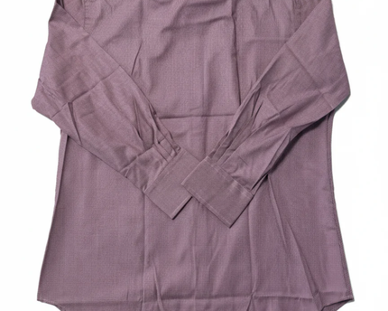 T.M. Lewin Burgundy Slim Fit Easy-Iron Cotton Dress Shirt W/TAG