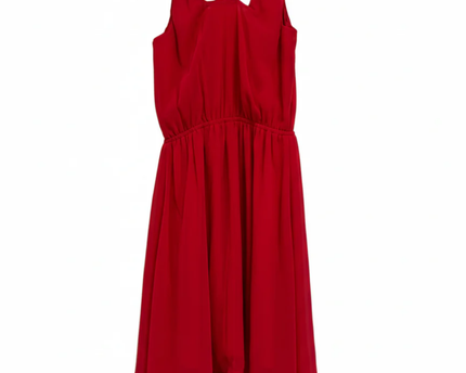 Guess Red Sleeveless Chiffon Mini Dress