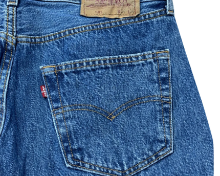Levi's Blue 501 Original Straight Leg Vintage Jeans