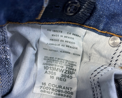 Wrangler Blue Straight Leg Cowboy Cut Jeans