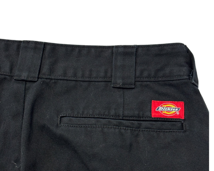 Dickies Black Worker Crop Roll Pants