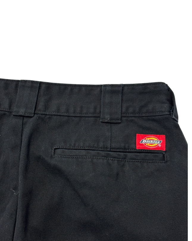 Dickies Black Worker Crop Roll Pants