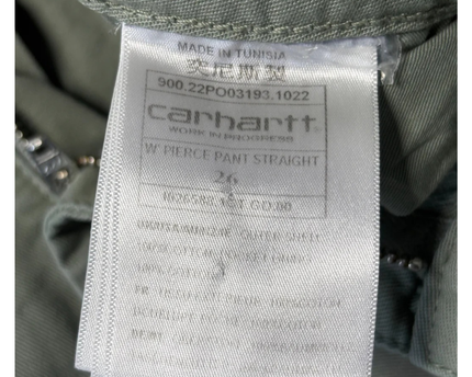 Carhartt WIP Green Pierce Straight Leg Utility Pants