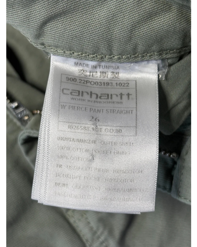 Carhartt WIP Green Pierce Straight Leg Utility Pants