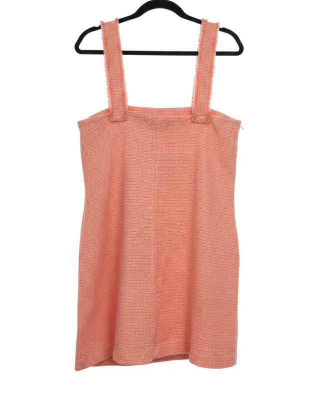 Koton Peach Tweed Pinafore Dress