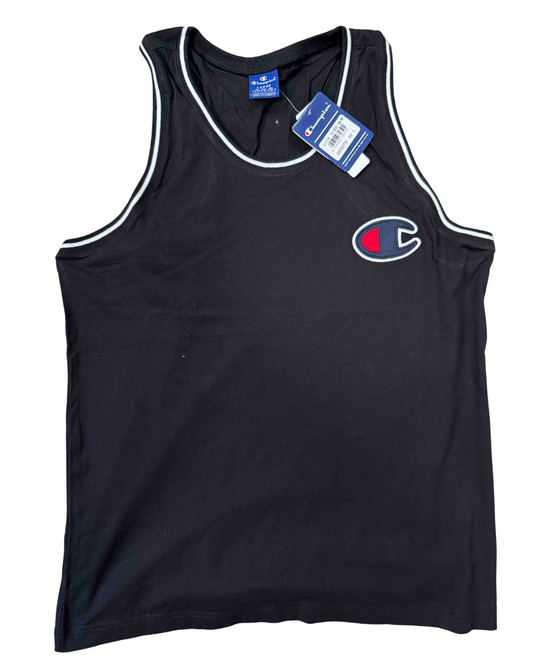 Champion Big C Embroidered Black Athletic Tank Top - M | With Tags