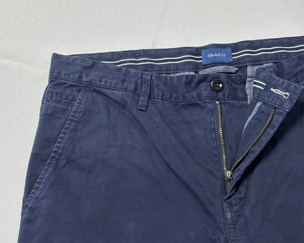 Gant Navy Blue Molsey Extra Slim Chino Pants