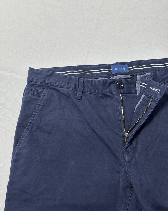 Gant Navy Blue Molsey Extra Slim Chino Pants