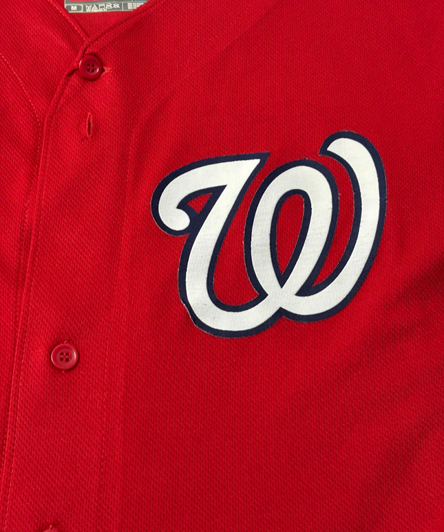 Majestic Red Washington Nationals Dwyer #64 Baseball Jersey