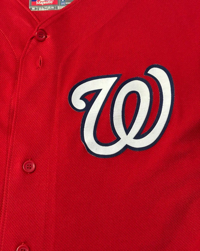 Majestic Red Washington Nationals Dwyer #64 Baseball Jersey