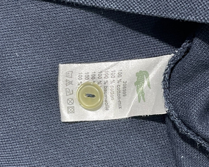 Lacoste Navy Blue Long Sleeve Piqué Polo Shirt