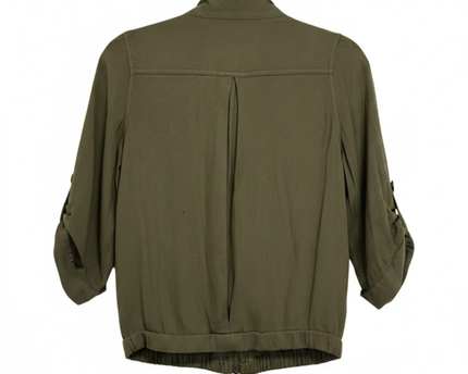 American Rag Cie Olive Green Lightweight Zip-Up Utility Jacket