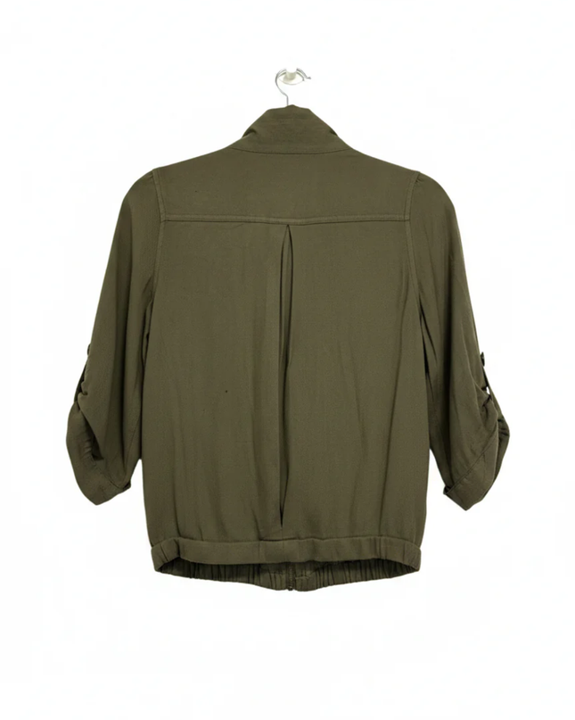 American Rag Cie Olive Green Lightweight Zip-Up Utility Jacket
