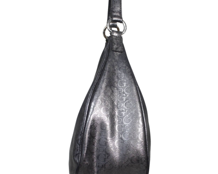 Guess Black Metallic Monogram Shoulder Bag