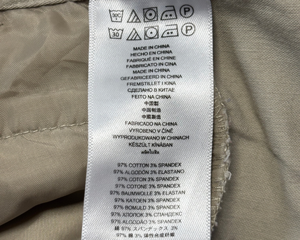Michael Kors Khaki Zip Pocket Chino Shorts