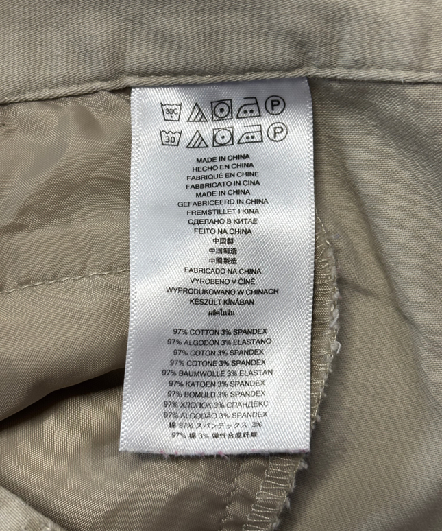 Michael Kors Khaki Zip Pocket Chino Shorts
