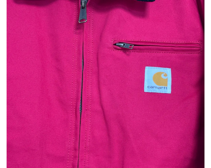 Reworked Carhartt Red Detroit Canvas Work Jacket