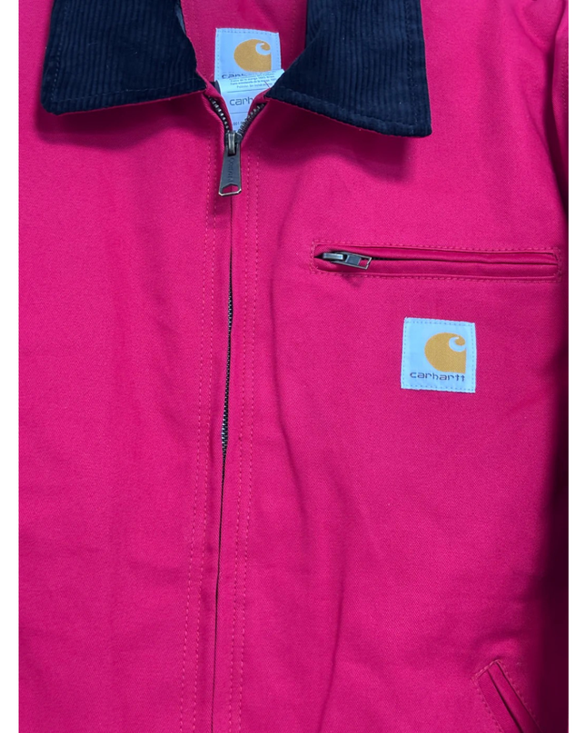 Reworked Carhartt Red Detroit Canvas Work Jacket
