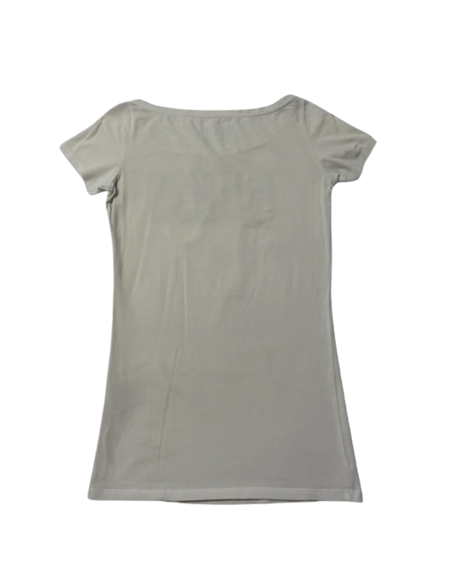 Guess Cream Floral Embellished Graphic Tee