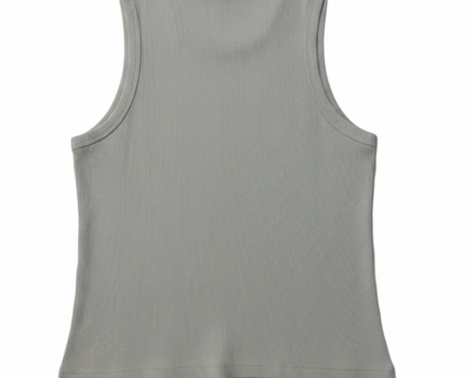 H&M DIVIDED Grey Graphic Ribbed Tank Top