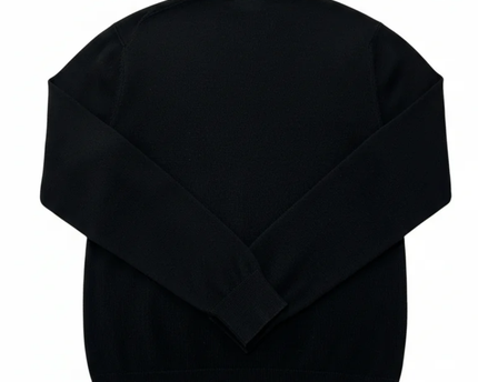 Polo Ralph Lauren Black Pima Cotton Slim Fit V-Neck Sweater