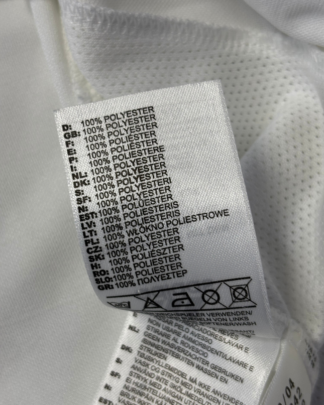 Adidas White Real Madrid 2003-04 Siemens Mobile Home Jersey