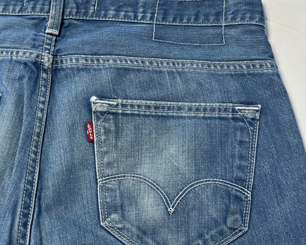 Levi's 504 Straight Fit Blue Denim Jeans