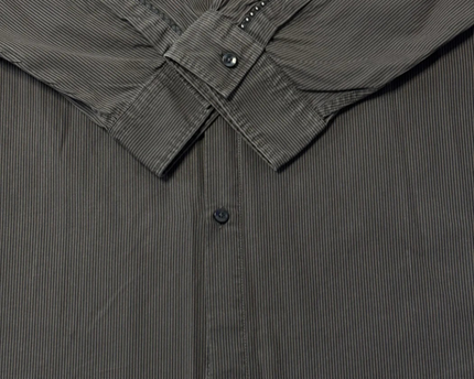 BOSS Regular Fit Grey Micro-Stripe Long Sleeve Shirt