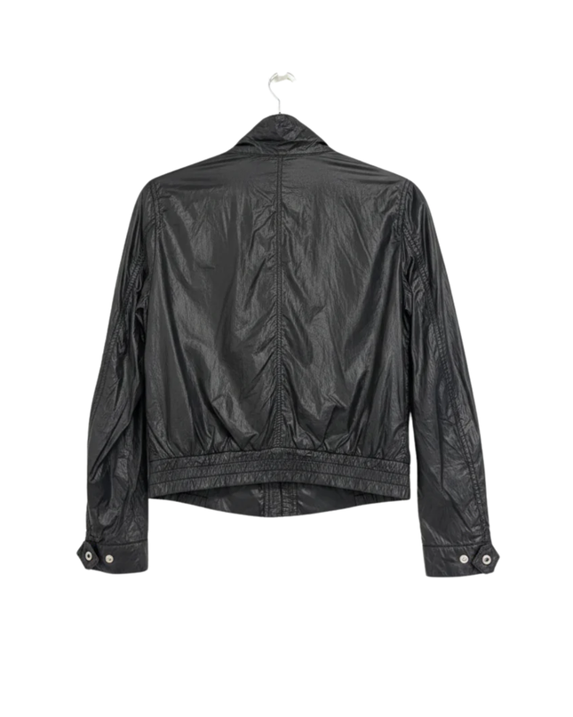 H&M Black Lightweight Cropped Utility Bomber Jacket