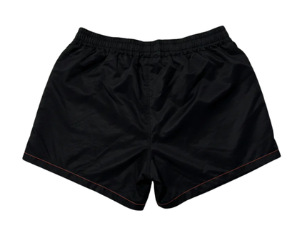 Nike Black Athletic Sports Shorts with Neon Trim
